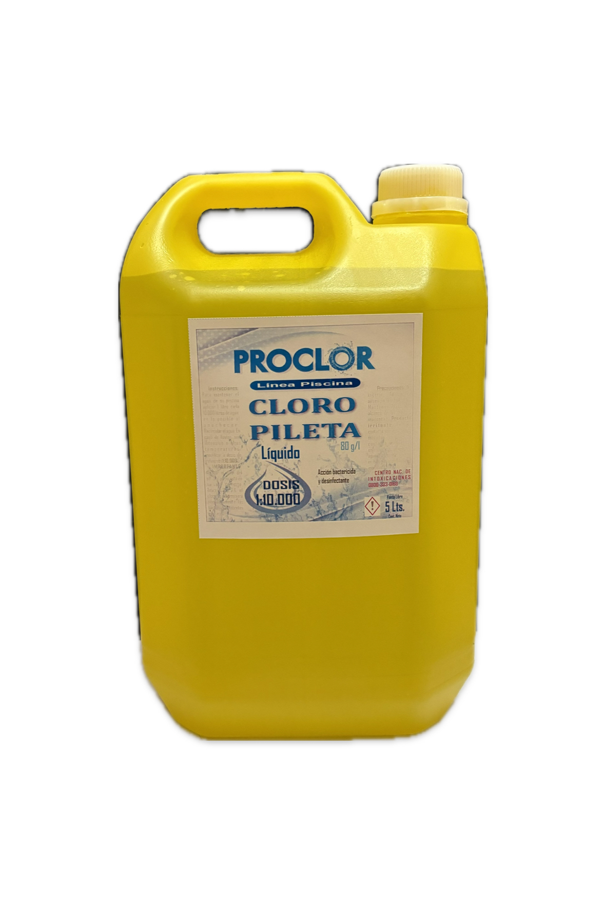 Cloro para Piscinas Concentrado 80 - Bidones X 5 LTS (envase No Incluido)