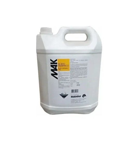 Acido MAK HCL Solution 19% en Bidón de 5 Litros