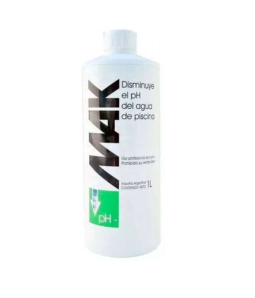 Regulador PH MAK (reductor) Acido X 1 L.