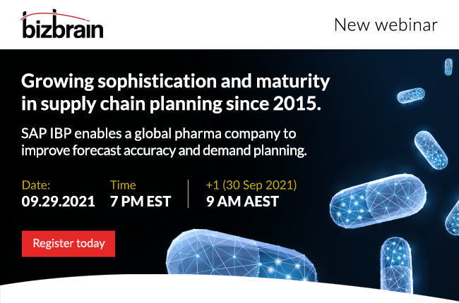 Growing sophistication and maturity in supply chain planning. Date: 09.29.2021. Time: 7PM EST