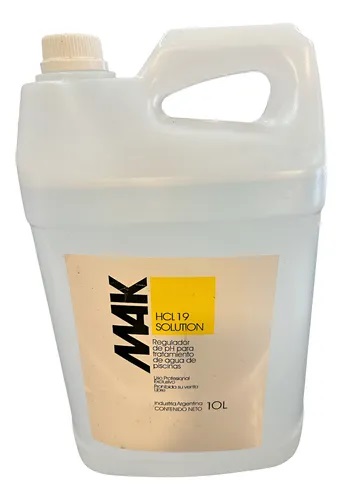 Acido MAK HCL Solution 19% en Bidón de 10 Litros